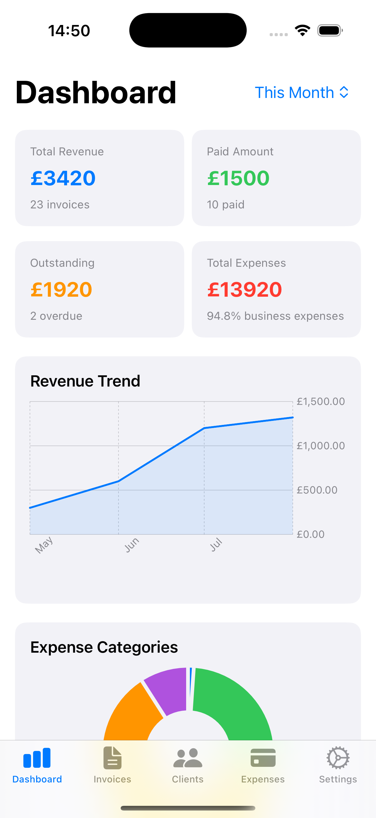Invoice Mate Dashboard